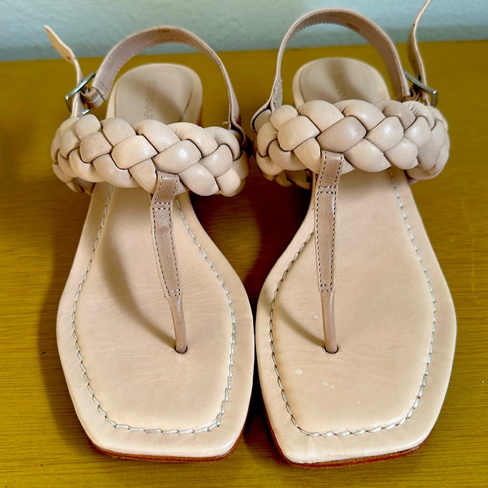 Bernardo sandals. Nude color. Size 10. Leather. Worn once.
